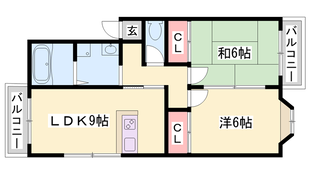 播磨町駅 徒歩9分 1階の物件間取画像